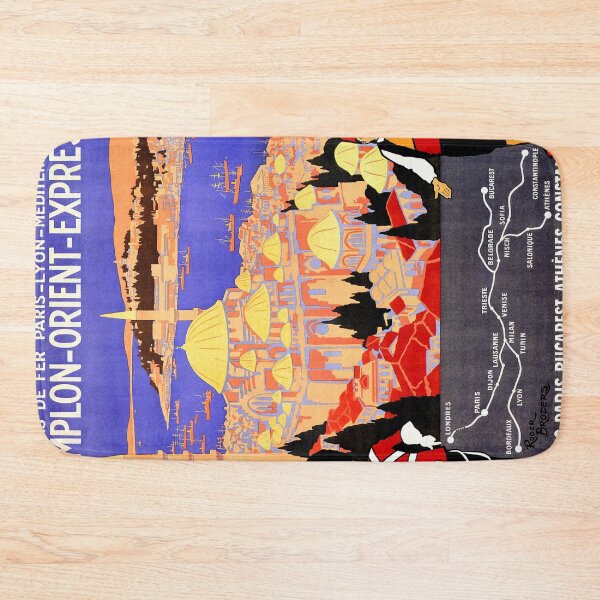 Item preview, Vintage Simplon Orient Express London Constantinople designed and sold by aapshop.