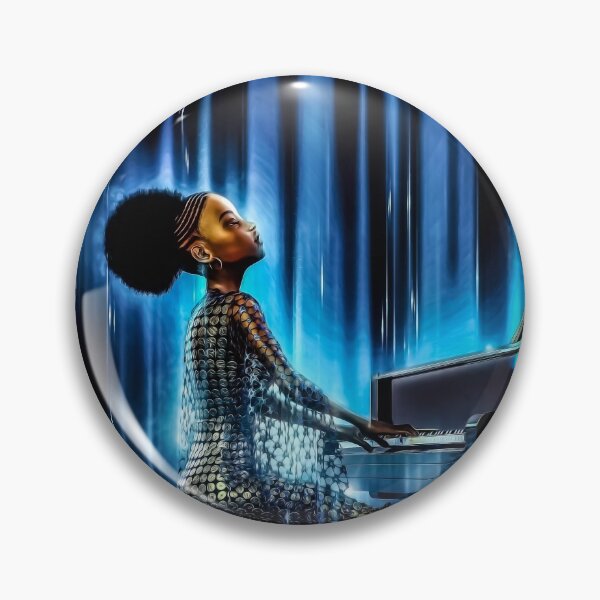 Item preview, Toon black woman playing piano designed and sold by joetred.