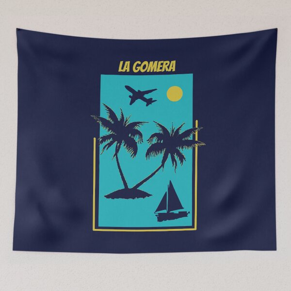 Item preview, La Gomera Canary Islands - Vintage Style Travel Poster designed and sold by Vintage-TM.