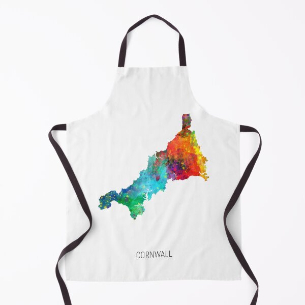Item preview, Cornwall Watercolor Map designed and sold by ArtPrints.