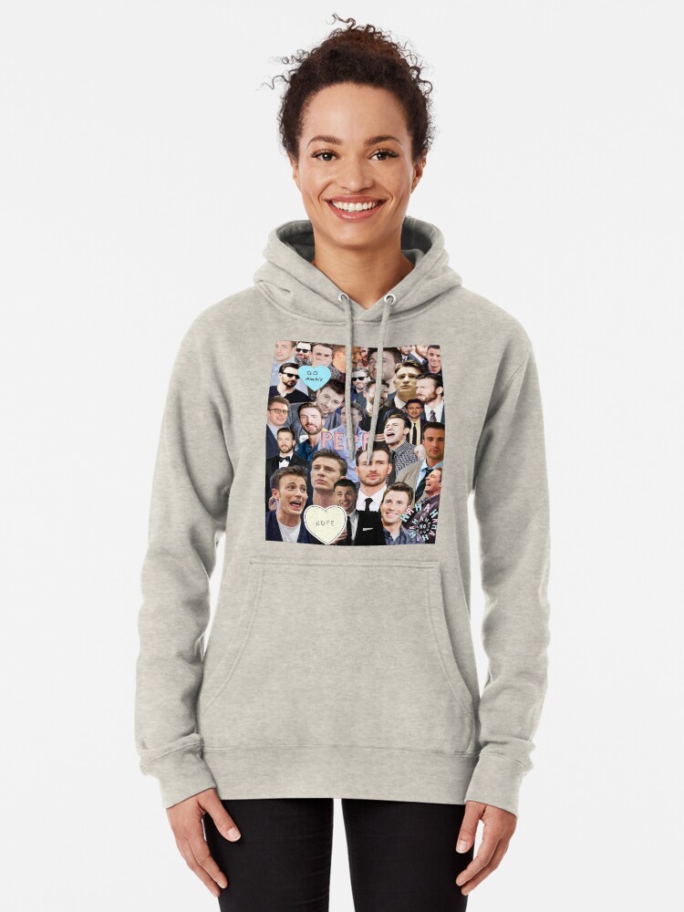 Alternate view of Chris Evans Collage Pullover Hoodie