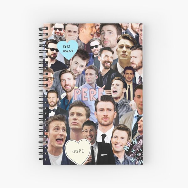 Chris Evans Collage Cahier à spirale
