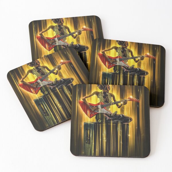 Item preview, Toon black woman playing guitar  designed and sold by joetred.
