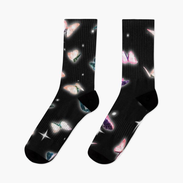 Artikelvorschau, Regenbogen führte Neon-Regenbogen-Schmetterlinge entworfen und verkauft von Jolly-Yosei.