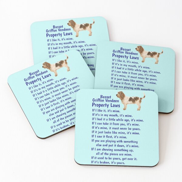 Item preview, Basset Griffon Vendeen - property laws  designed and sold by thepetcellar.