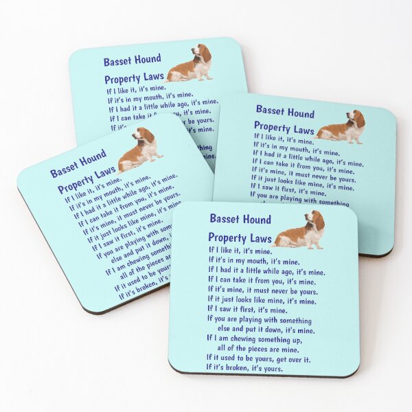 Item preview, Basset Hound - property laws  designed and sold by thepetcellar.