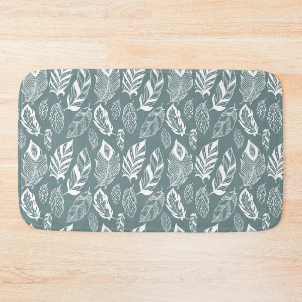 Item preview, Aegean Teal Feather Pattern | Aegean Teal 2021 Color of the Year designed and sold by thelustrous.