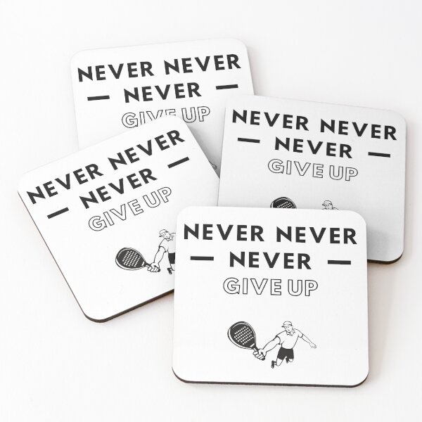 Item preview, Raquetball: Never never never give up designed and sold by TheGreenGoat.