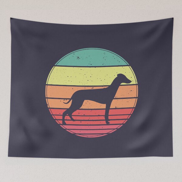 Item preview, Levriero Whippet Vintage Retro Sunset designed and sold by faudeltn.