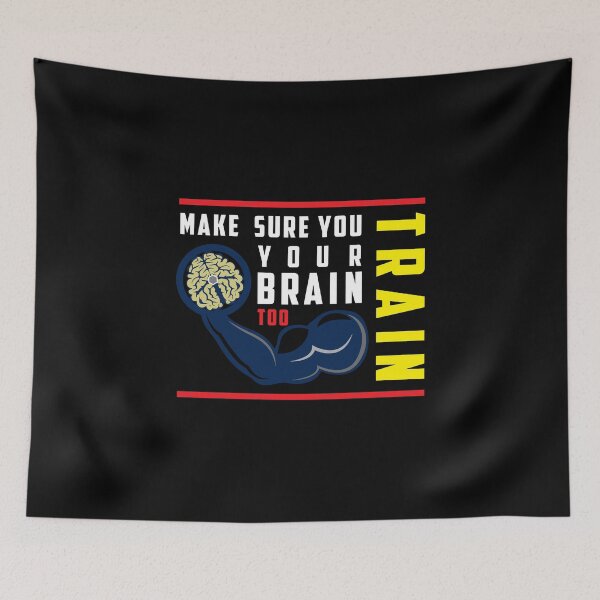 Item preview, Make sure you train your brain too 'Black Edition' designed and sold by Luxury-Outfits.