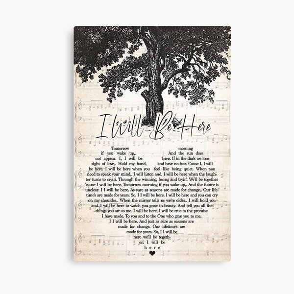  i will be here lyrics steven curtis chapman tree wall art canvas