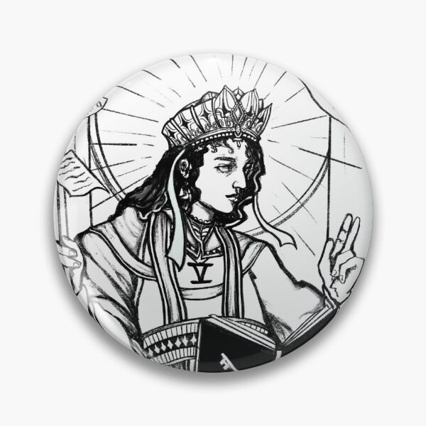 Item preview, the hierophant - tarot card inspired illustration poster print designed and sold by inabluemoon.