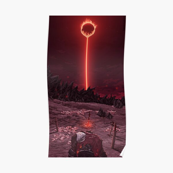 Seele der Asche Pixel Art Poster