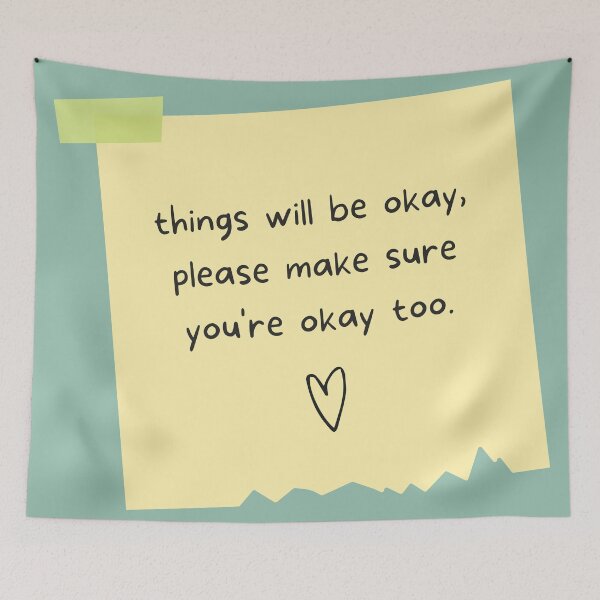 Item preview, Take care of yourself | Things will be okay | Note to self designed and sold by nashiblossomart.