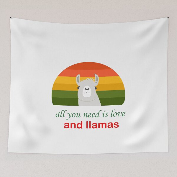 Artikelvorschau, Alles was du brauchst ist Liebe und Lamas entworfen und verkauft von GalaxyStoreDZ.