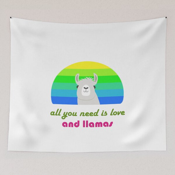 Artikelvorschau, Alles was du brauchst ist Liebe und Lamas entworfen und verkauft von GalaxyStoreDZ.