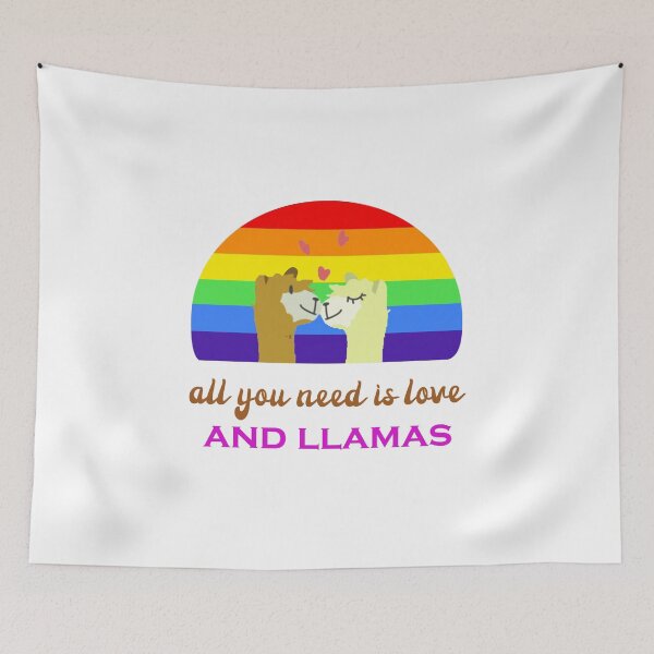 Item preview, all you need is love and llamas designed and sold by GalaxyStoreDZ.