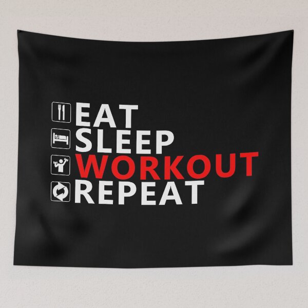 Item preview, Eat Sleep Workout Repeat designed and sold by equiliser.