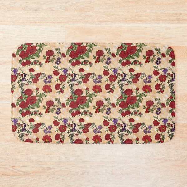 Item preview, Red Cottage Rose on Yellow Gold  designed and sold by Kristi Duggins.