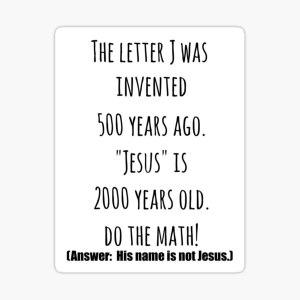 Item preview, Jesus is NOT His Name! designed and sold by JoyousNoise.