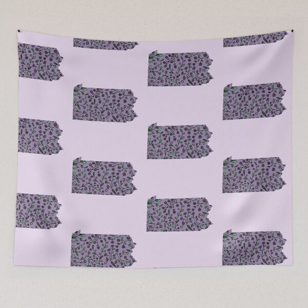 Artikelvorschau, Pennsylvania Purple Floral entworfen und verkauft von aaumen.