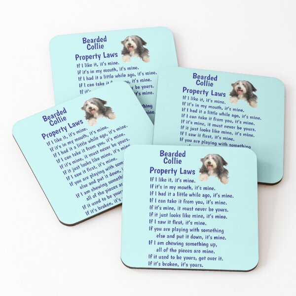 Item preview, Bearded Collie - property laws  designed and sold by thepetcellar.