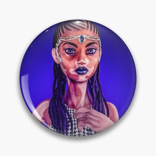 Item preview, Beautifu toon black woman with vitiligo designed and sold by joetred.