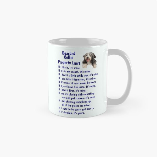Item preview, Bearded Collie   - property laws mug designed and sold by thepetcellar.