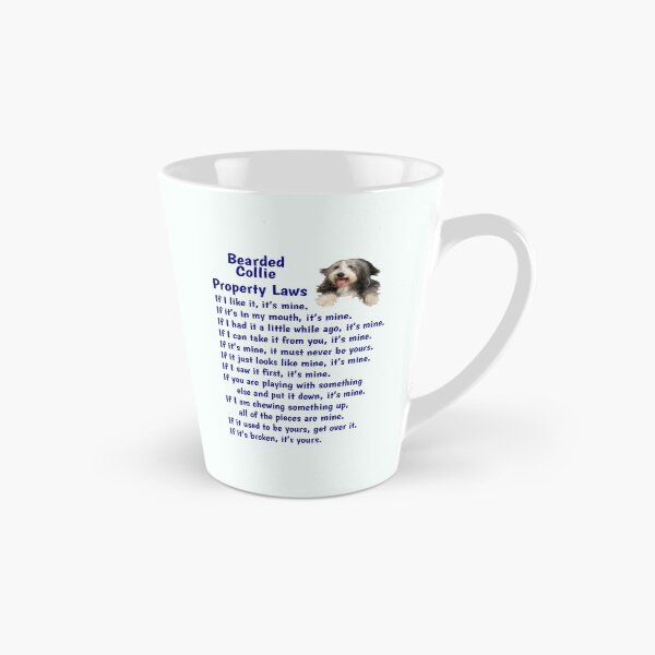 Item preview, Bearded Collie   - property laws mug designed and sold by thepetcellar.