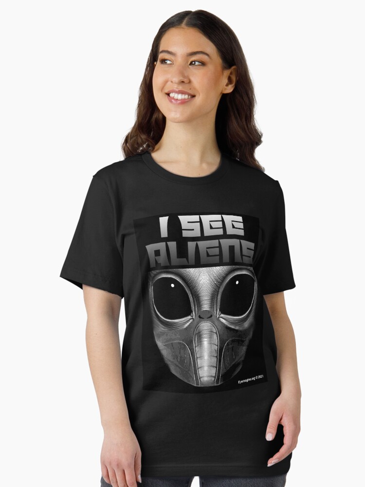 Thumbnail 1 of 7, Essential T-Shirt, I See Aliens designed and sold by EyeMagined.