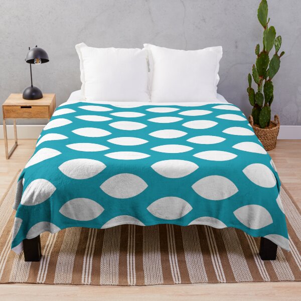 Item preview, Turquoise background white art deco pattern designed and sold by Brontorino.