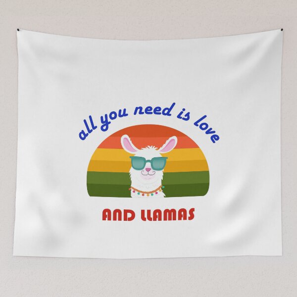 Artikelvorschau, Alles was du brauchst ist Liebe und Lamas entworfen und verkauft von GalaxyStoreDZ.