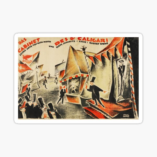 Item preview, The Cabinet of Dr Caligari movie vintage poster - Robert Wiene designed and sold by Vintage Designs +.