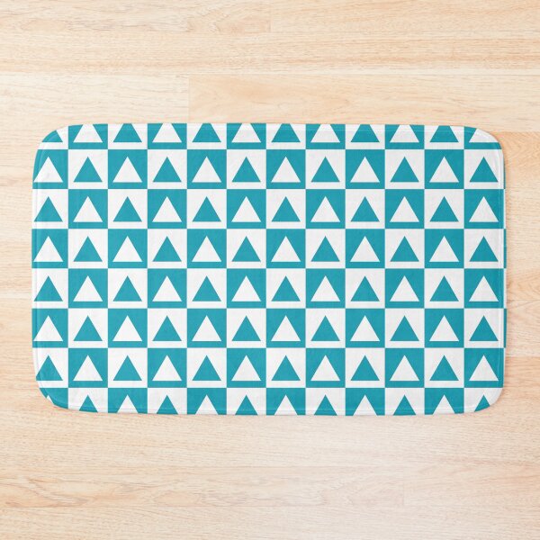 Item preview, Turquoise background white art deco pattern designed and sold by Brontorino.