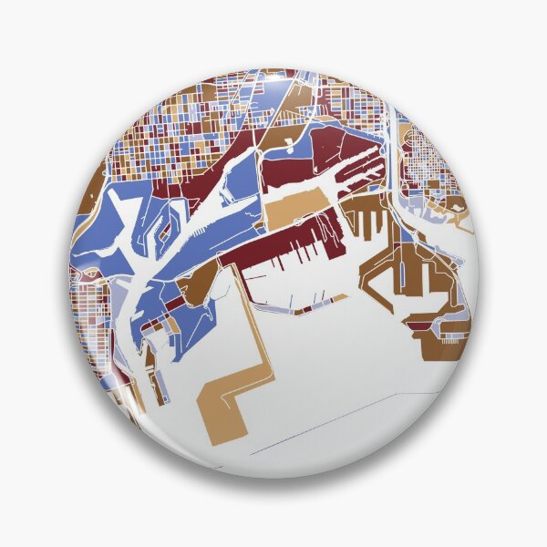 Item preview, Long Beach Map, Map of Long Beach California designed and sold by MosaicMaps.