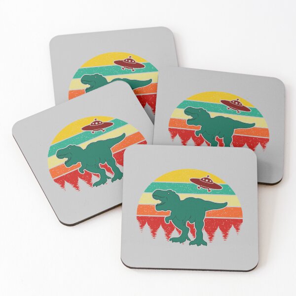 Item preview, T-Rex UFO Retro Sunset designed and sold by liftdesign.