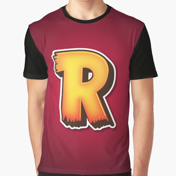 LETTER R | CARTOON TEXT EFFECT Graphic T-Shirt