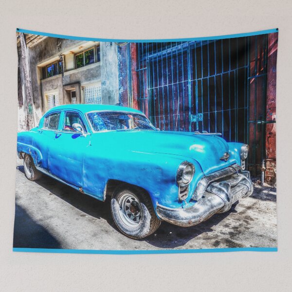 Item preview, Mean Machine, Blue Car In Havana designed and sold by Paul Thompson Photography.