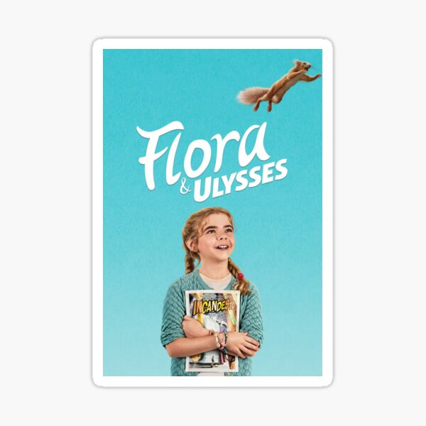 flora ulysses blue Sticker