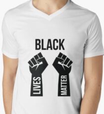 Black Lives Matter Men's V-Neck T-Shirt