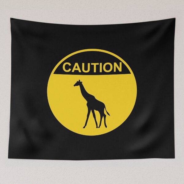 Item preview, Warning Giraffe Crossing Sign designed and sold by TKsTees.