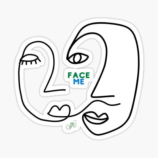 Face Me Sticker