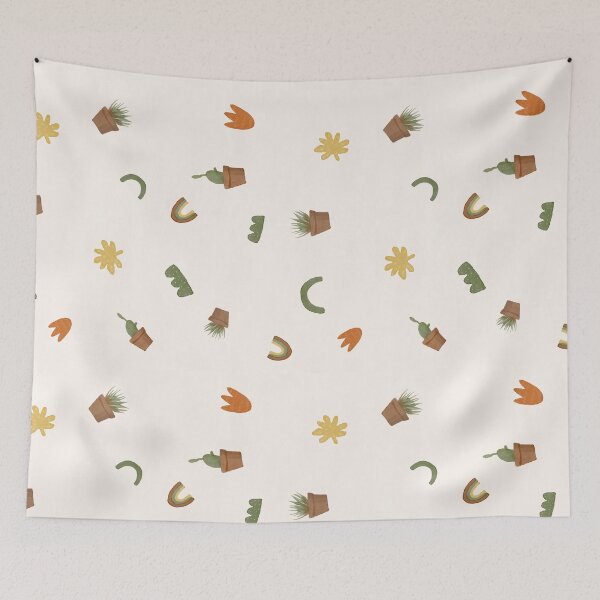 Item preview, Cactus and Rainbows Pattern designed and sold by Gallerisa.