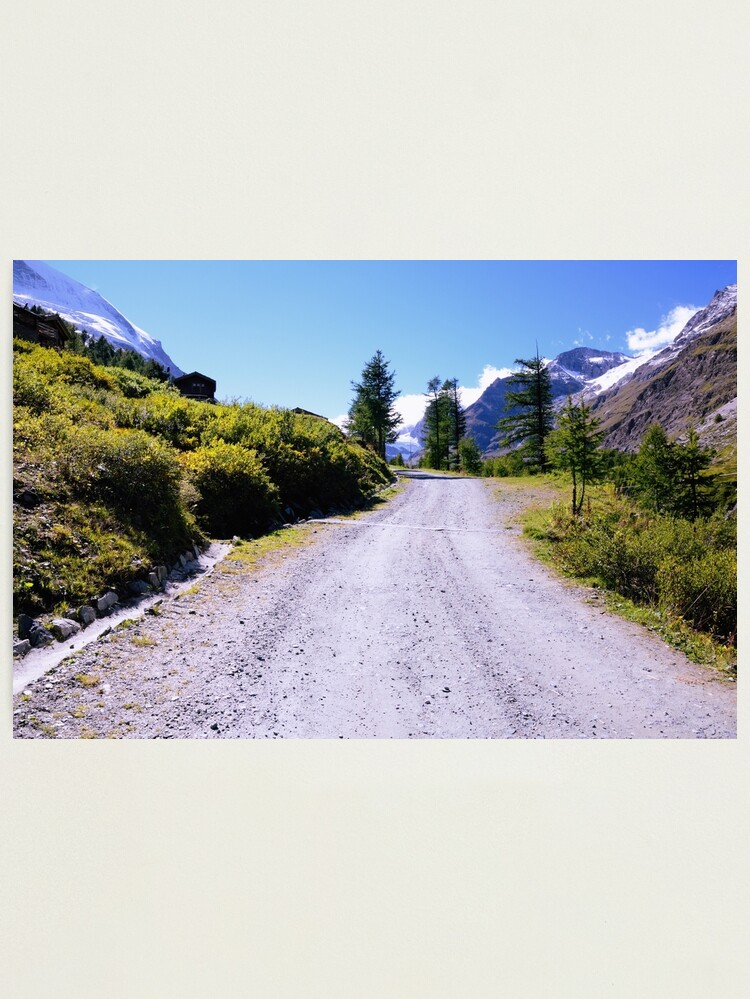 Thumbnail 1 of 3, Photographic Print, Road in the Alps designed and sold by Mallorn.