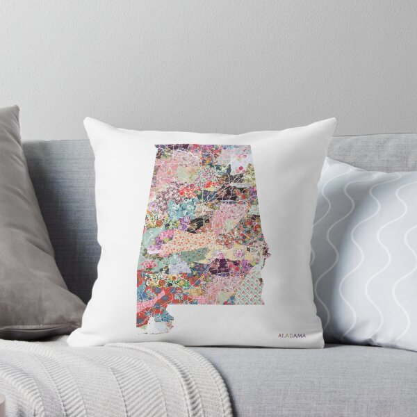 Item preview, Alabama map designed and sold by FlowersMaps.