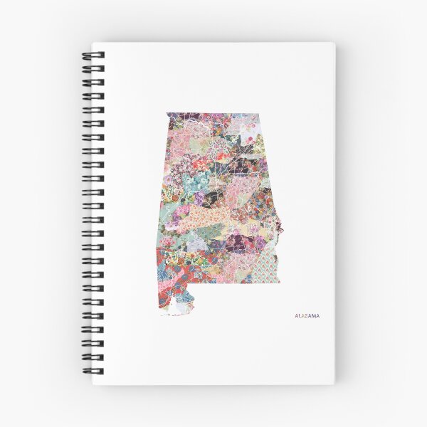 Item preview, Alabama map designed and sold by FlowersMaps.