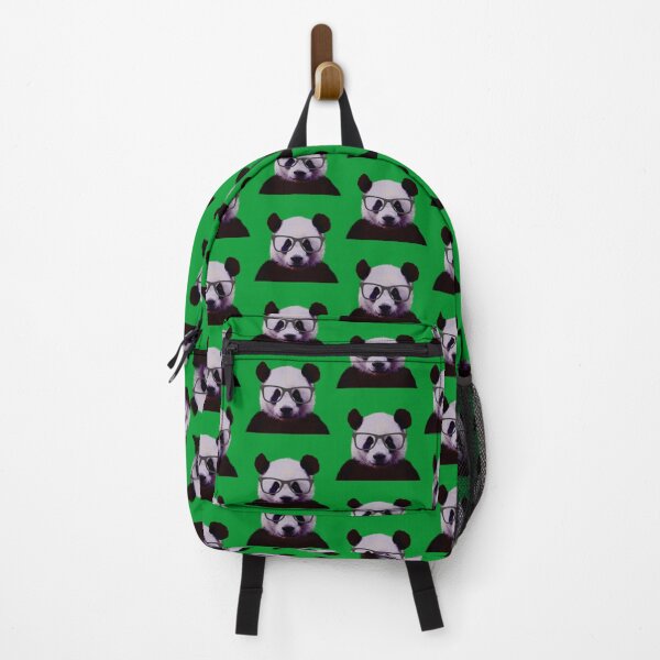 Item preview, Geeky Nerd Panda in Green Background - Print / Home Decor / Wall Art / Poster / Gift / Birthday / Panda Lover Gift / Animal print designed and sold by Furry And Purry.