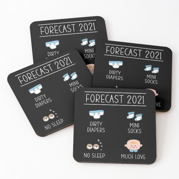 Item preview, Dad Mom Forecast 2021 Announcement Pregnant Birth Baby designed and sold by Lenny Stahl.