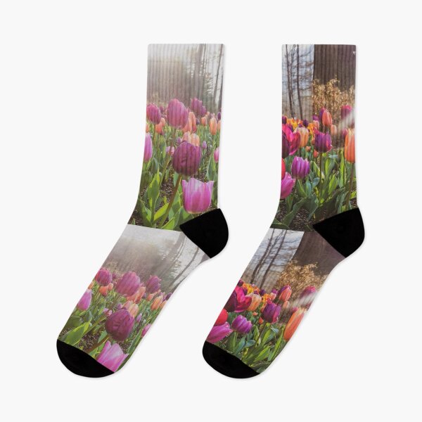 Item preview, Sunny Plum and Purple Tulips designed and sold by thegraypocket.