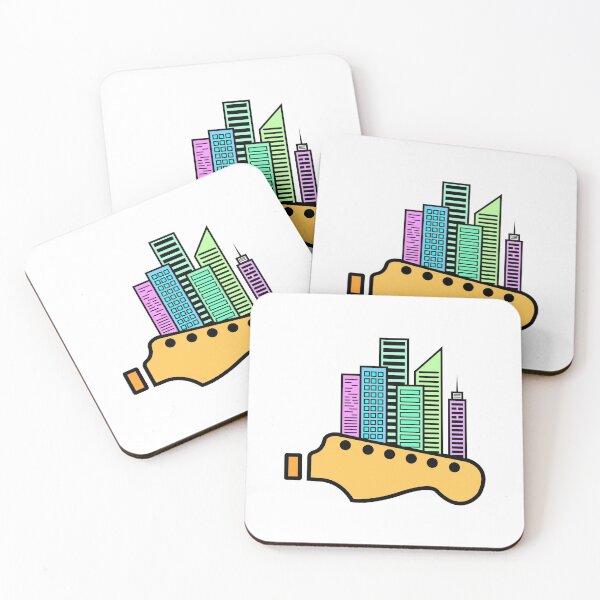 Item preview, City on the guitar designed and sold by Devkota-Store.